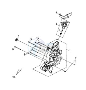 JET 4 R50 drawing CRANKCASE RIGHT / OILPUMP