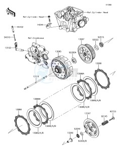 KLX450R KLX450AJF EU drawing Clutch