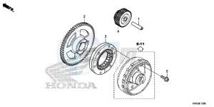 TRX500FM2E TRX500FM2 U drawing STARTING GEAR