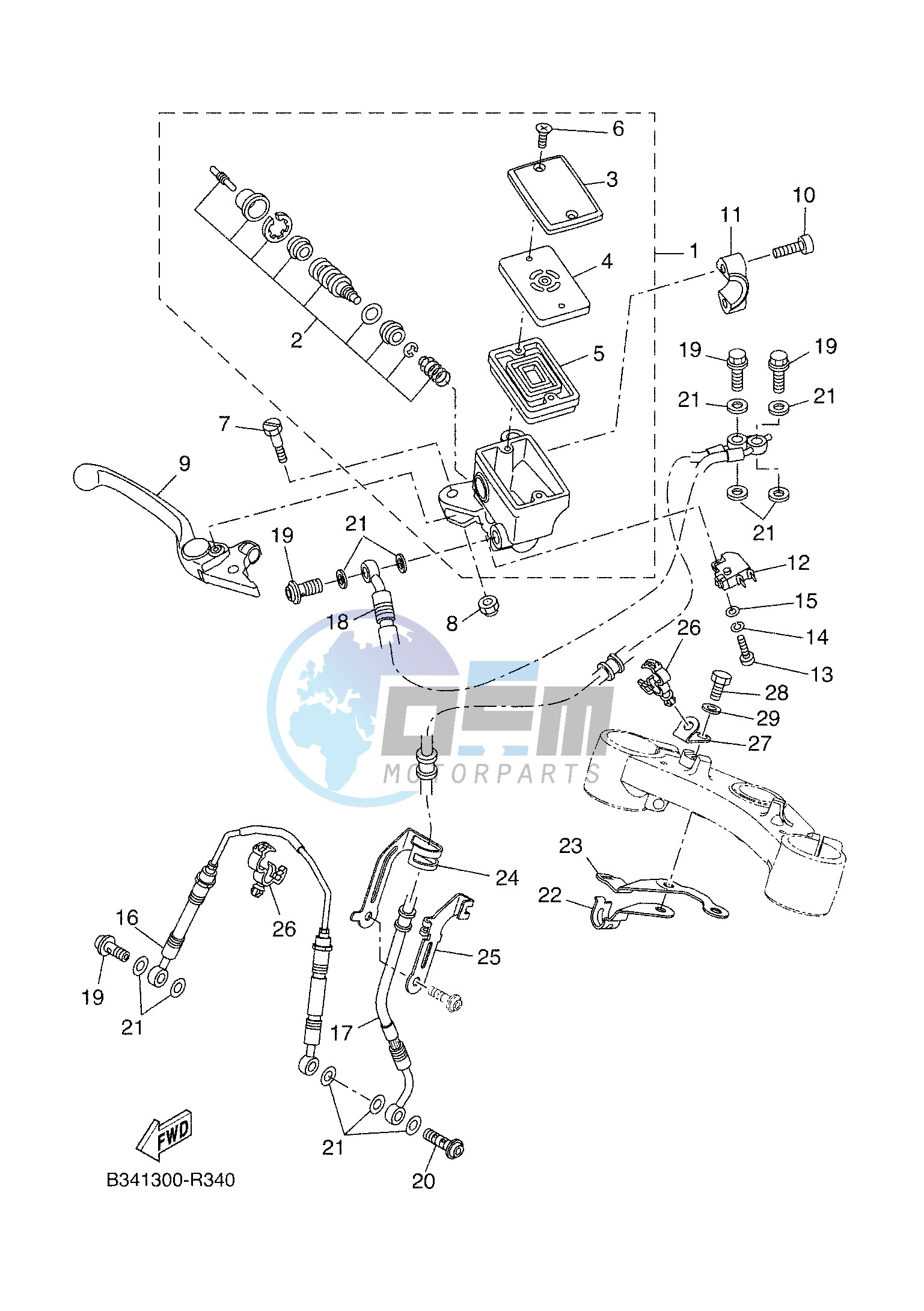 FRONT MASTER CYLINDER