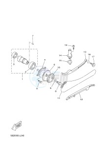 YPR250RA XMAX 250 ABS EVOLIS 250 ABS (1YS7 1YS7 1YS7) drawing CAMSHAFT & CHAIN