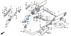 VF750C2 drawing EXHAUST MUFFLER