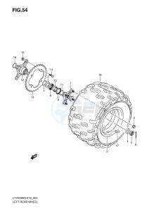 LT-Z400 (E19) drawing LEFT REAR WHEEL