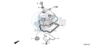 CRF250RF CRF250R Europe Direct - (ED) drawing CYLINDER HEAD COVER