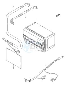 AN400 (E2) Burgman drawing BATTERY (MODEL K1 K2)