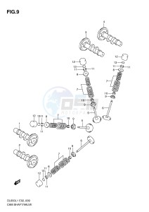 DL650 (E2) V-Strom drawing CAMSHAFT   VALVE