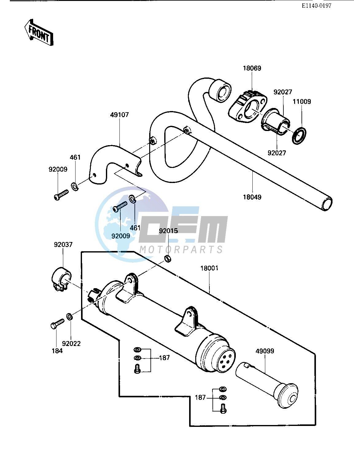 MUFFLER -- 84 KLT200-C2- -