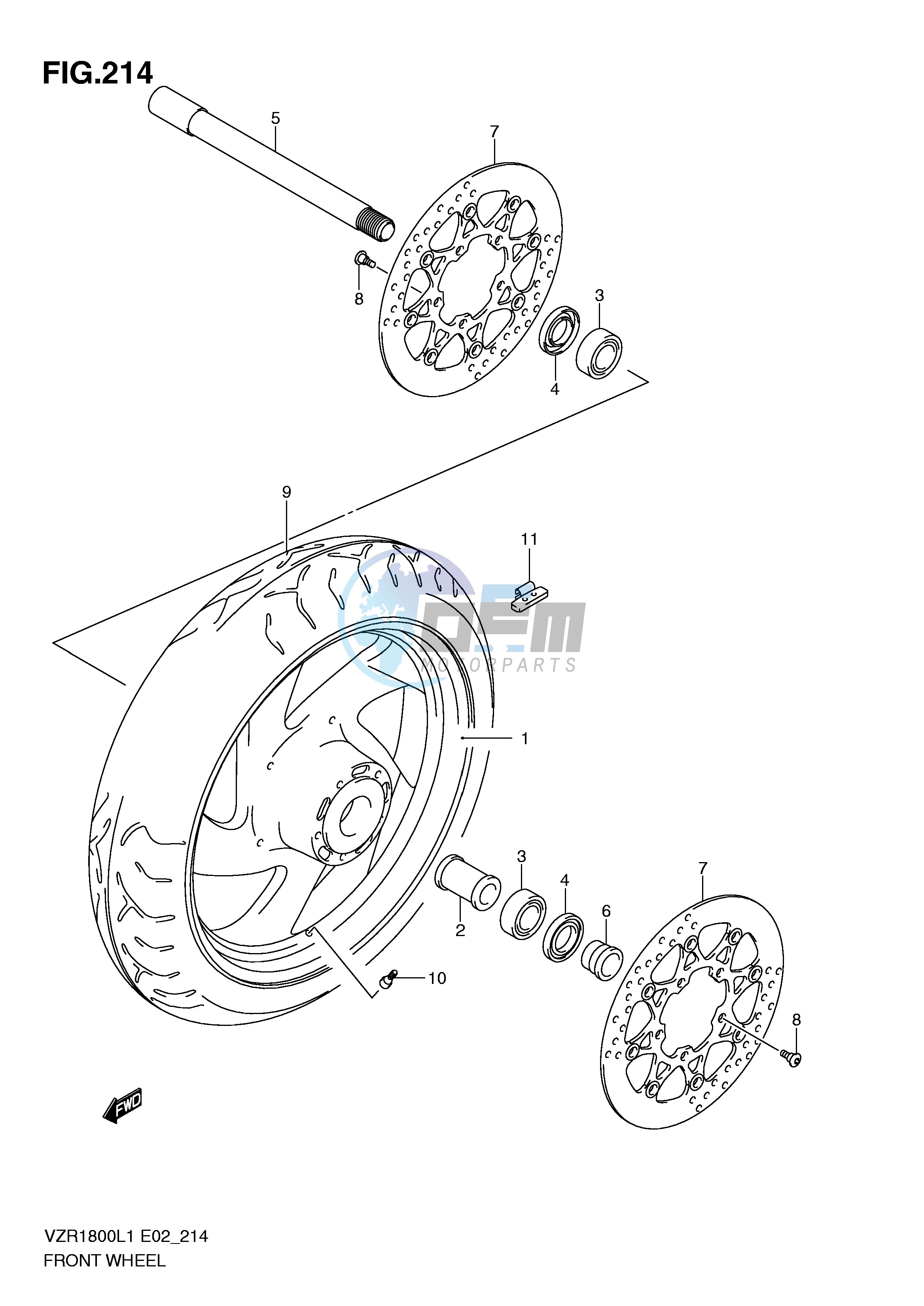 FRONT WHEEL (VZR1800L1 E24)