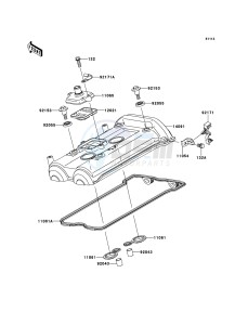 VERSYS KLE650A9F GB XX (EU ME A(FRICA) drawing Cylinder Head Cover