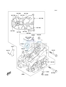 KFX50 KSF50A6F EU drawing Crankcase