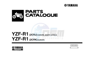 YZF-R1 998 R1 (2CRJ 2CRK) drawing .1-Front-Page