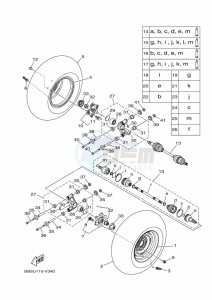 YFM450FWB KODIAK 450 (BJ5E) drawing REAR WHEEL