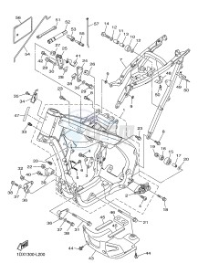 WR450F (1DXD 1DXB 1DXC 1DXE) drawing FRAME