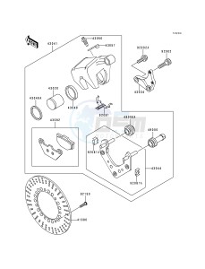 VN 1500 E [VULCAN 1500 CLASSIC] (E1) [VULCAN 1500 CLASSIC] drawing REAR BRAKE