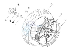 Zip & Zip 50 Fly 100 drawing Rear wheel