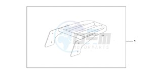 VT750C9 E / KMH drawing REAR CARRIER