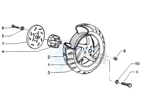 Runner VX-VXR 125-180 125 drawing Rear wheel disc brake