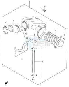 GZ250 (P34) drawing AIR CLEANER