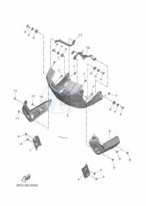 XSR125 MTM125 (BFG1) drawing LEG SHIELD