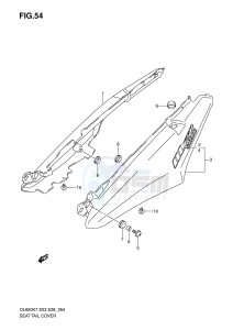 DL650 (E3-E28) V-Strom drawing SEAT TAIL COVER (MODEL K7)