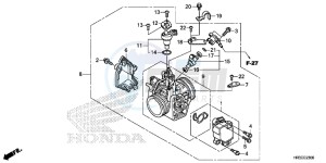 TRX420FE1F TRX420 Europe Direct - (ED) drawing THROTTLE BODY