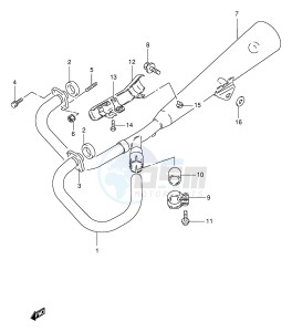 TU250X (E2) drawing MUFFLER