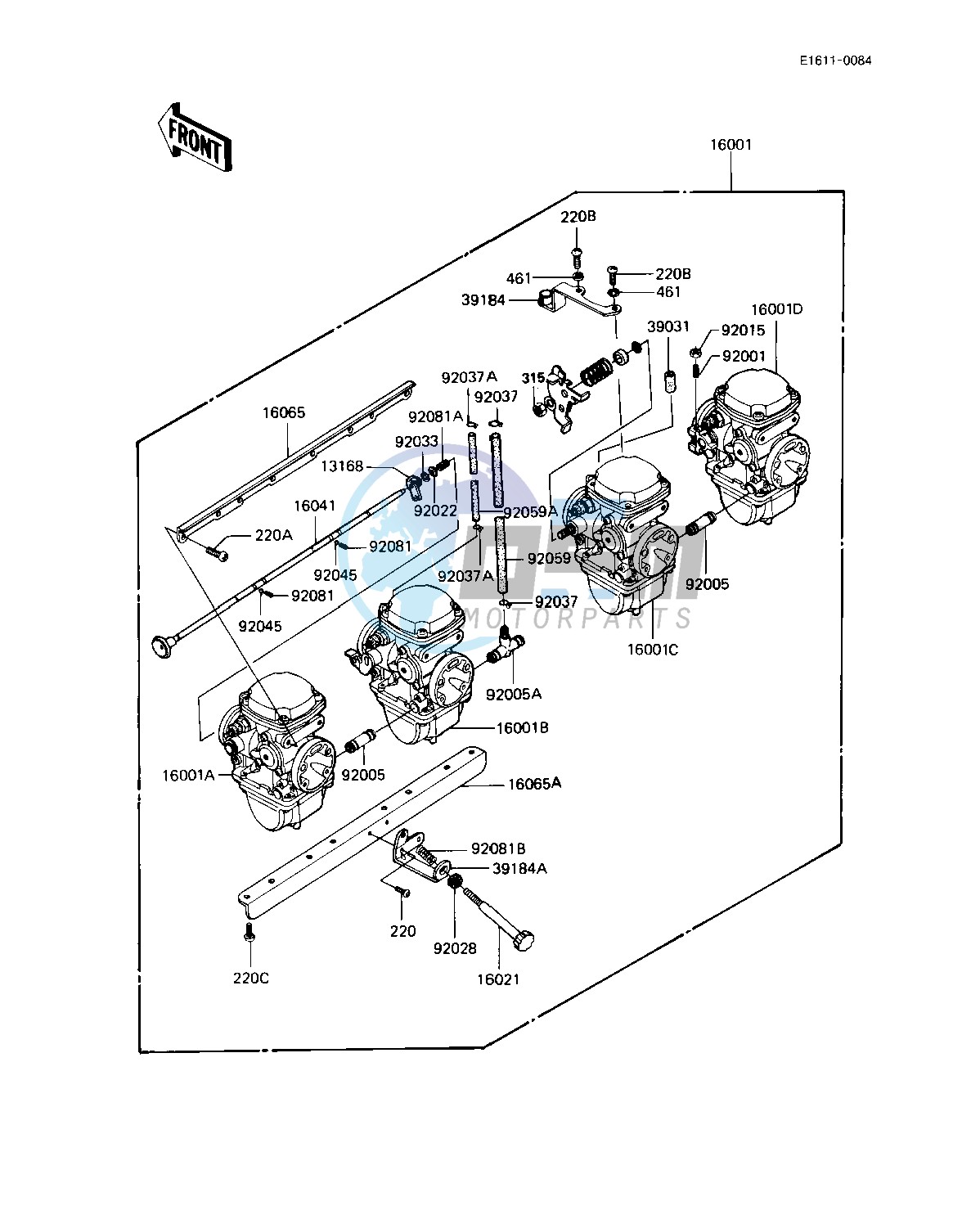 CARBURETOR ASSY -- KZ1000-R1- -