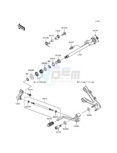 NINJA_ZX-6R ZX636EEF FR GB XX (EU ME A(FRICA) drawing Gear Change Mechanism