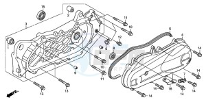 NPS50 drawing SWINGARM/ LEFT CRANKCASE COVER