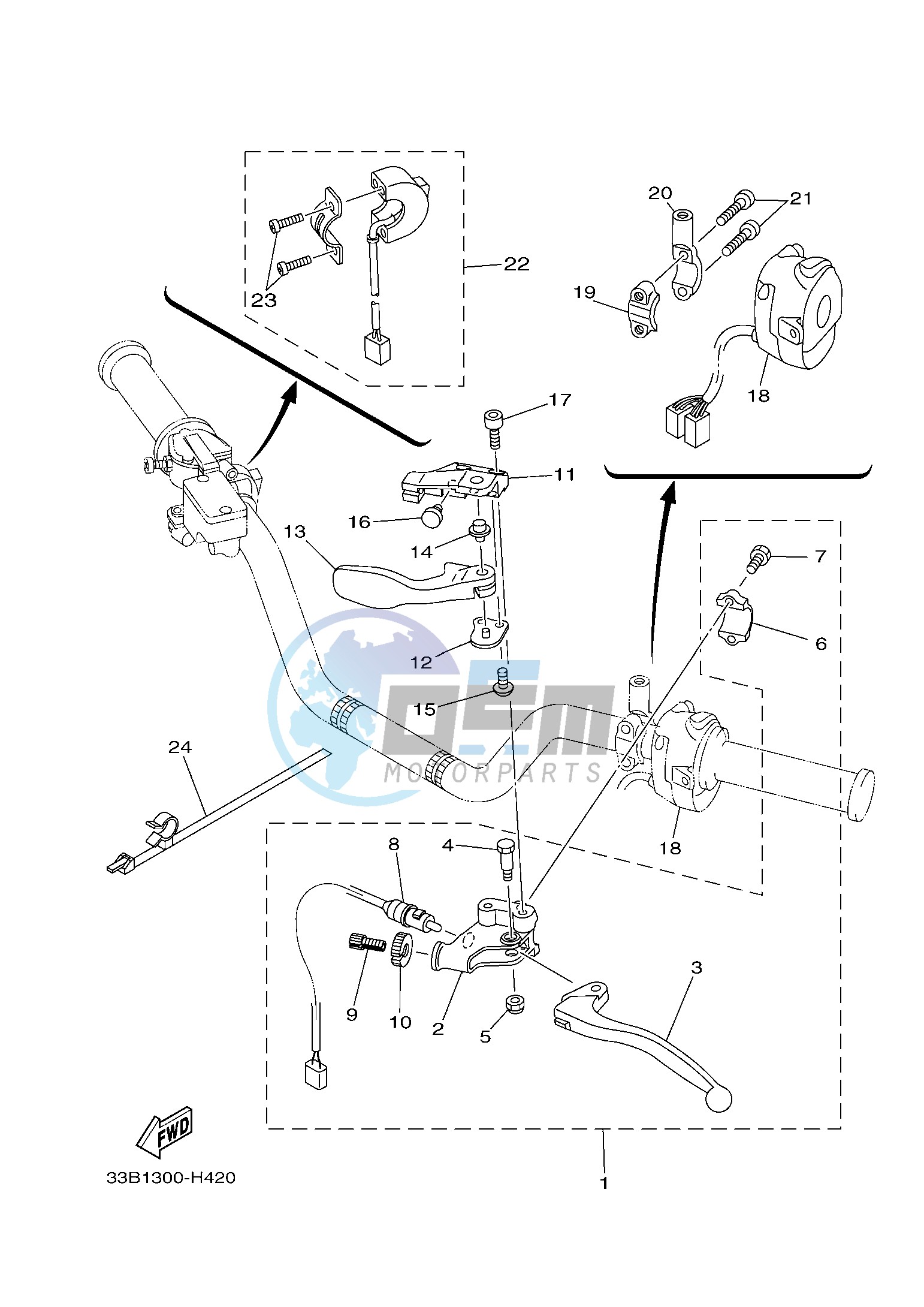 HANDLE SWITCH & LEVER