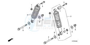 TRX420FAC drawing REAR CUSHION