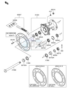 RM-Z250 (E19) drawing REAR HUB