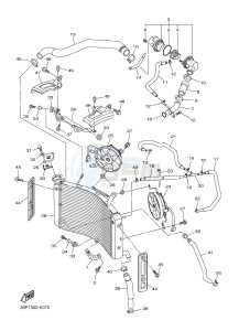 FZ8-N 800 FZ8 (NAKED) (39PL) drawing RADIATOR & HOSE