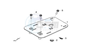 MAXSYM 400 I drawing LUGGAGE RACK