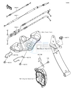 Z1000SX_ABS ZX1000MEF FR GB XX (EU ME A(FRICA) drawing Cables