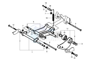 Fly 125 drawing Swinging arm