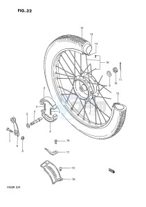 FA50 (E24) drawing REAR WHEEL