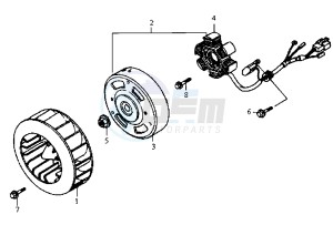 RED DEVIL - 50 cc drawing FLYWHEEL MAGNETO