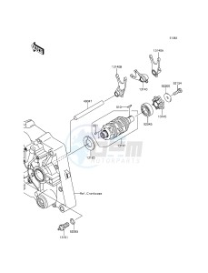 D-TRACKER KLX150HGF XX (EU ME A(FRICA) drawing Gear Change Drum/Shift Fork(s)