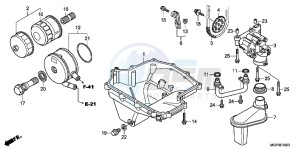 CBR1000RRD Fireblade - CBR1000RR UK - (E) drawing OIL PAN/OIL PUMP