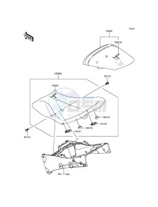 NINJA_ZX-6R ZX636EDF FR GB XX (EU ME A(FRICA) drawing Seat