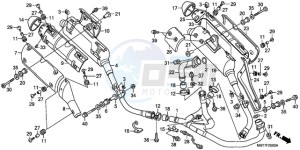 XL1000V9 F / CMF drawing EXHAUST MUFFLER