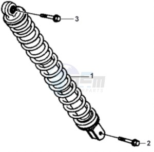 JET EURO X 50 drawing REAR SUSPENSION