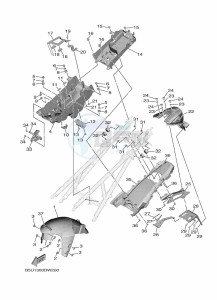 TRACER 9 MTT890 (B5UE) drawing FENDER