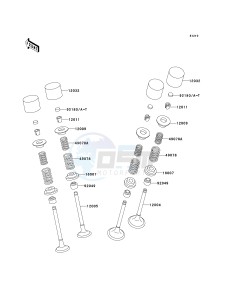 ZX 750 P [NINJA ZX-7R] (P5-P8) [NINJA ZX-7R] drawing VALVE-- S- -