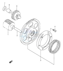 VL1500 (E2) drawing STARTER CLUTCH