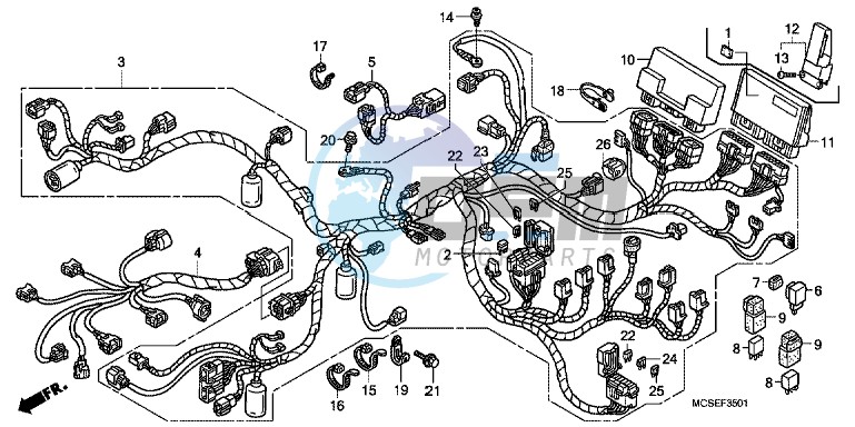 WIRE HARNESS (ST1300A)