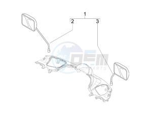 Beverly 250 Tourer (USA) USA drawing Mirrors