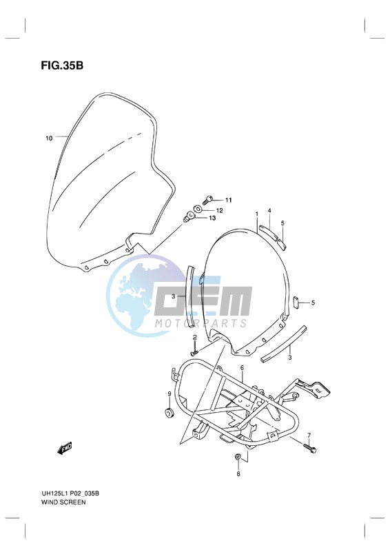 WINDSCREEN (MODEL RACING P19)