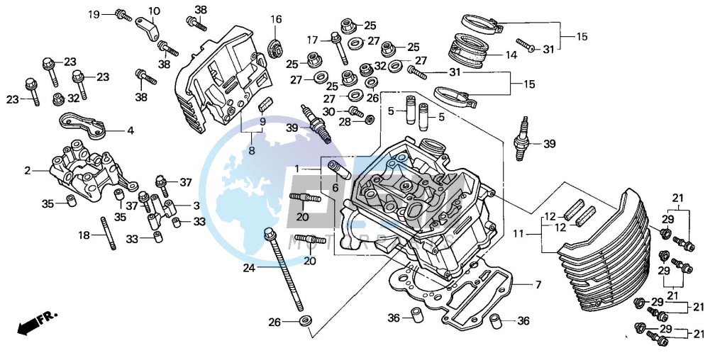 FRONT CYLINDER HEAD